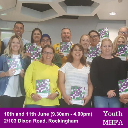 Youth Mental Health First Aid course in Perth includes Depression, Anxiety, Eating Disorders. Sporting groups completing Mental Health Training in Perth, Western Australia designed to teach adults working with children how to recognize the signs, 